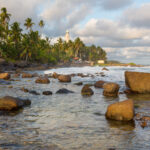 Beautiful tropical landscapes in Sri Lanka. Travel and holiday background