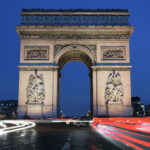 Arc de Triomphe by night, Paris France