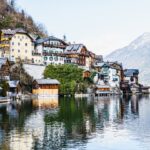 The beautiful village of Hallstatt in the Salzkammergut region, Austria