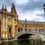 andalucia, sevilla, plaza, spanish, nature, seville, spain, fountain, culture, europe, architecture, espanya, water, flamenco